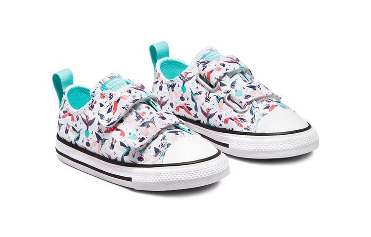 Детские кеды Converse All Star (бело-синий) — Белый / синий — фото 5