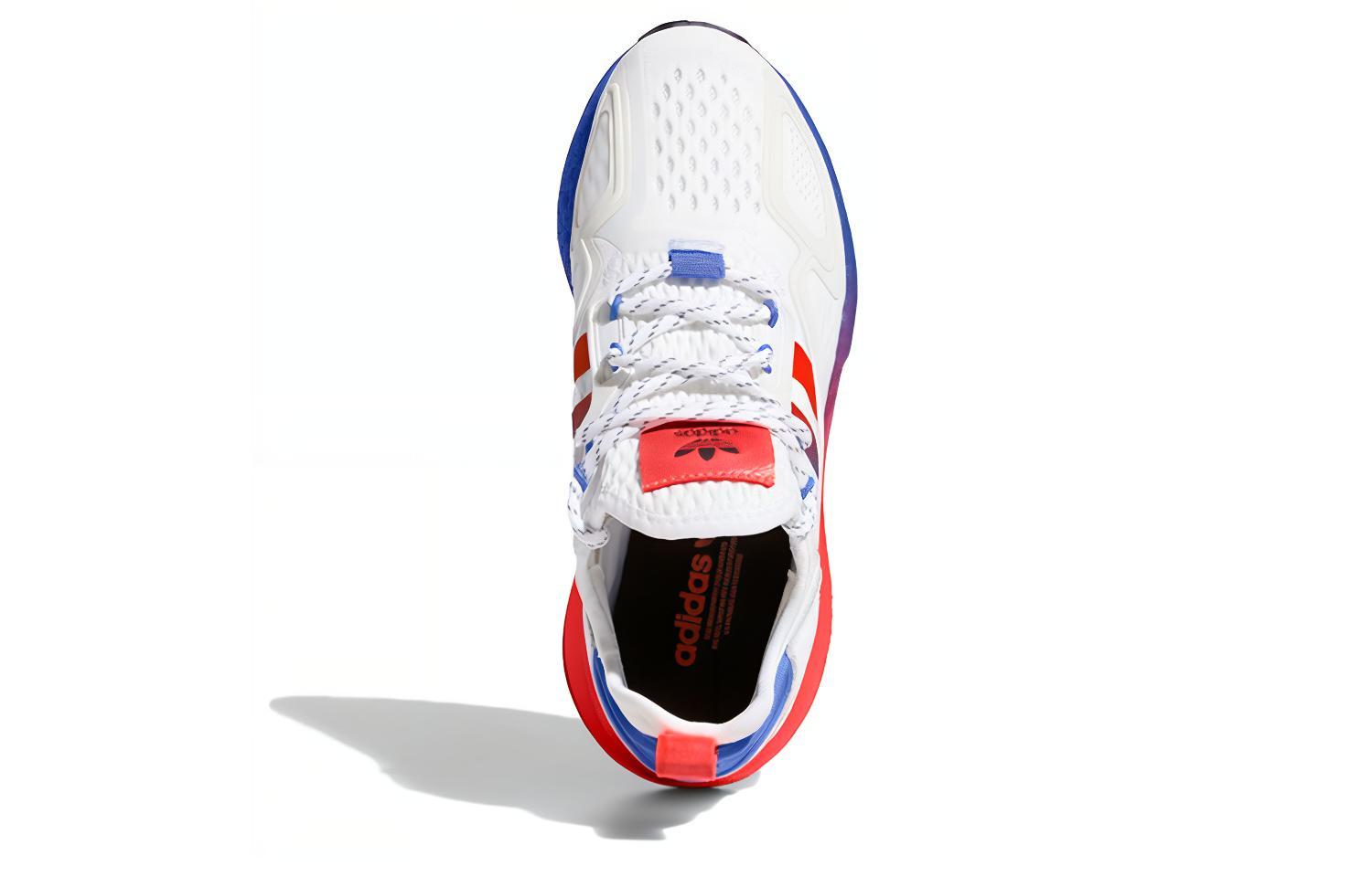 детские кроссовки adidas originals ZX 2K Boost (белые) — фото 7
