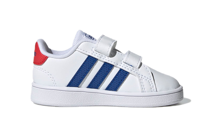 Детские кеды adidas neo GRAND COURT (бело-синие) — Белый / синий — фото 4