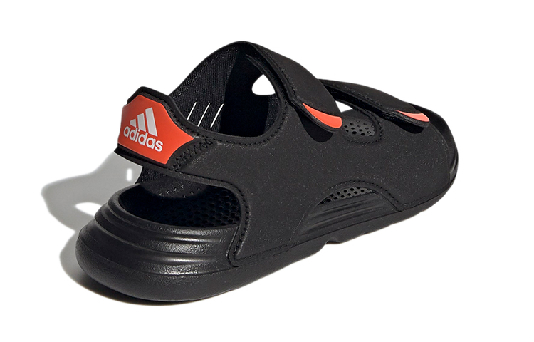 Детские сандалии adidas Swim Sandal (черно-оранжевые) — фото 4