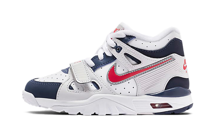 Детские кроссовки Nike Air Trainer 3 (серо-красно-сине-белые)