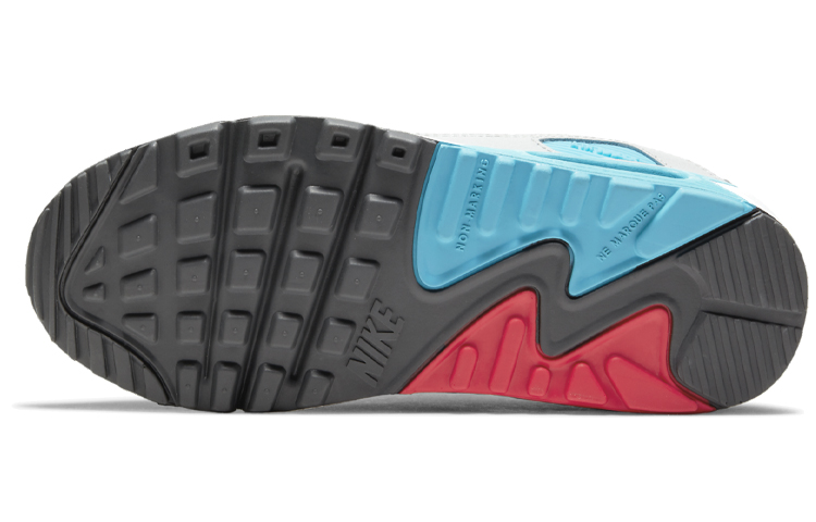 Кроссовки Nike Air Max 90 GS (бело-оранжевые) — фото 8