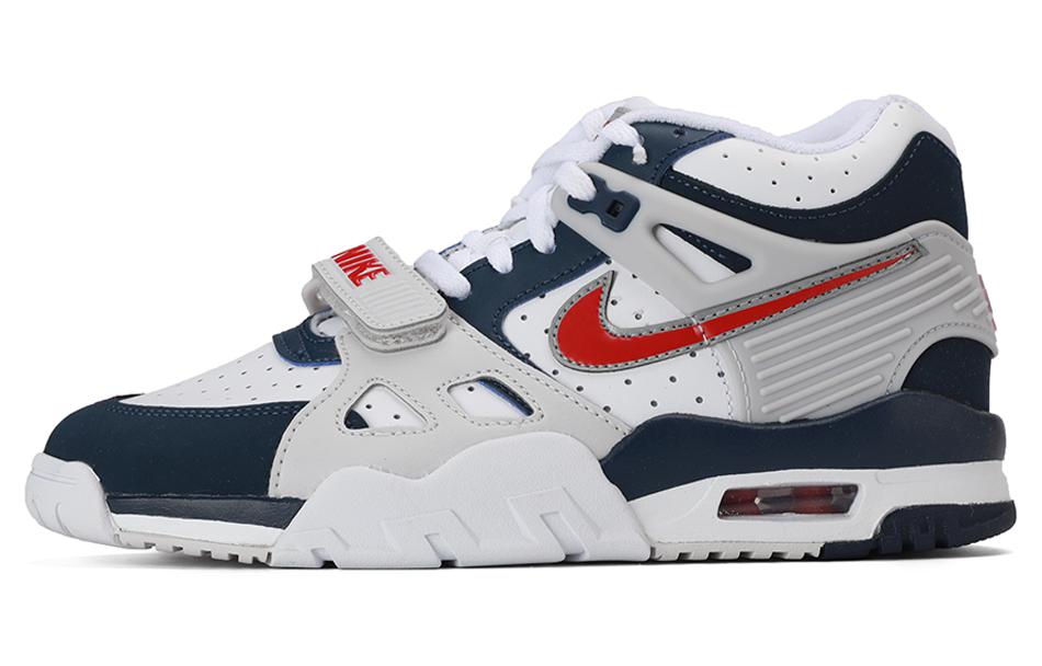 Кроссовки Nike Air Trainer 3 (бело-серо-синие)