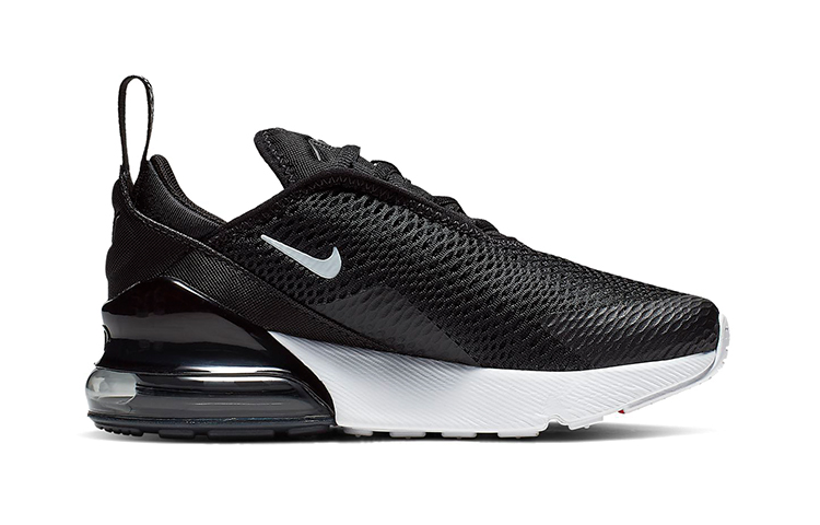 Детские кроссовки Nike Air Max 270 (черно-белые) — фото 5