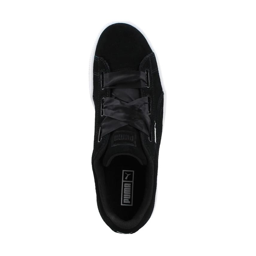 Детские кеды PUMA Suede Heart (черно-белые) — фото 3