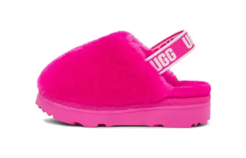 UGG Children's red sandals, on elastic band