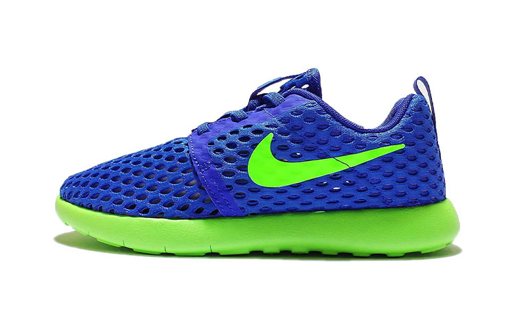 Детские кроссовки Nike Roshe One (флуоресцентный сине-зеленый)