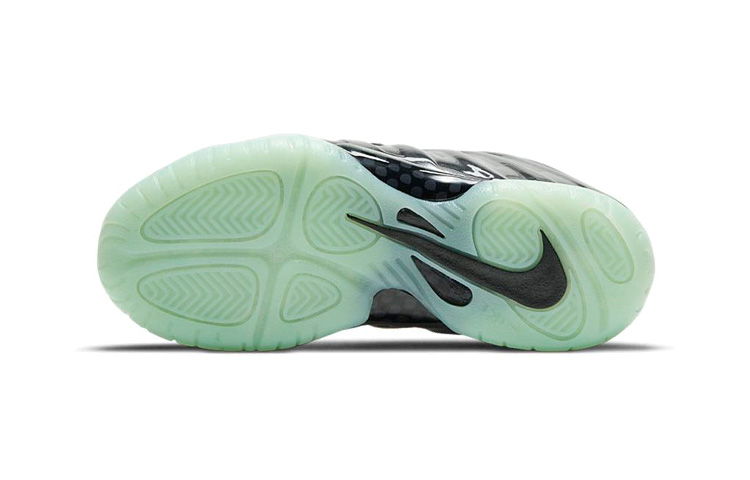 Детские кроссовки Nike NikeFoamposite One Air "All-Star" (черно-зеленые) — Чёрный / зелёный — фото 7