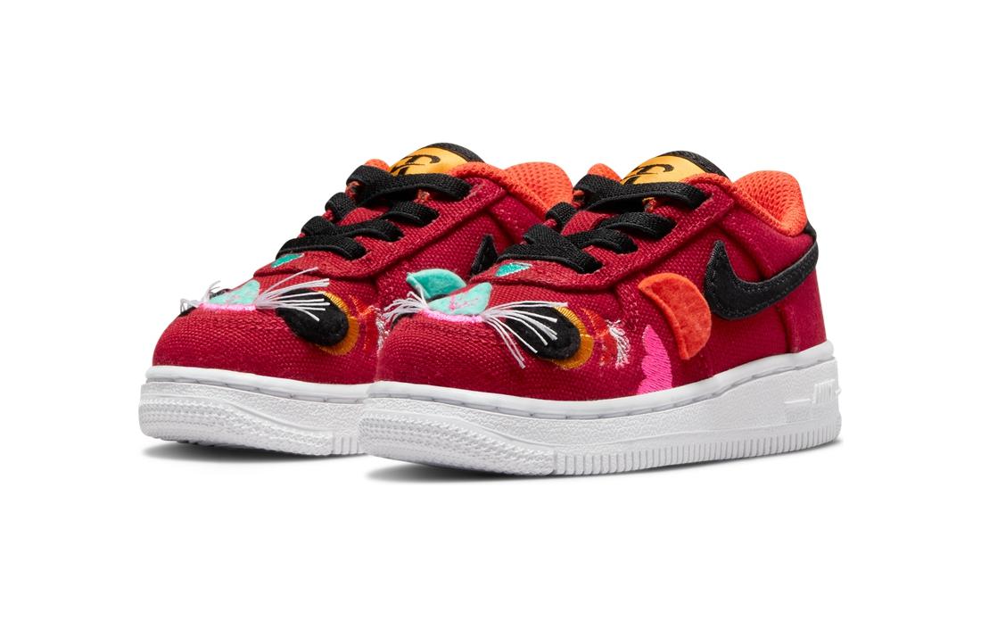 Детские кроссовки Nike Air Force 1 LV8 (красные) — фото 5