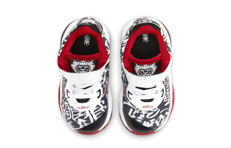 Кеды Nike Lebron 8 "Graffiti" (черно-красные) — фото 4