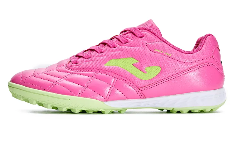 Joma Synthetic Leather Slip Resistant Abrasion Resistant Low top Kids' Soccer Shoes Rose Red Kids'