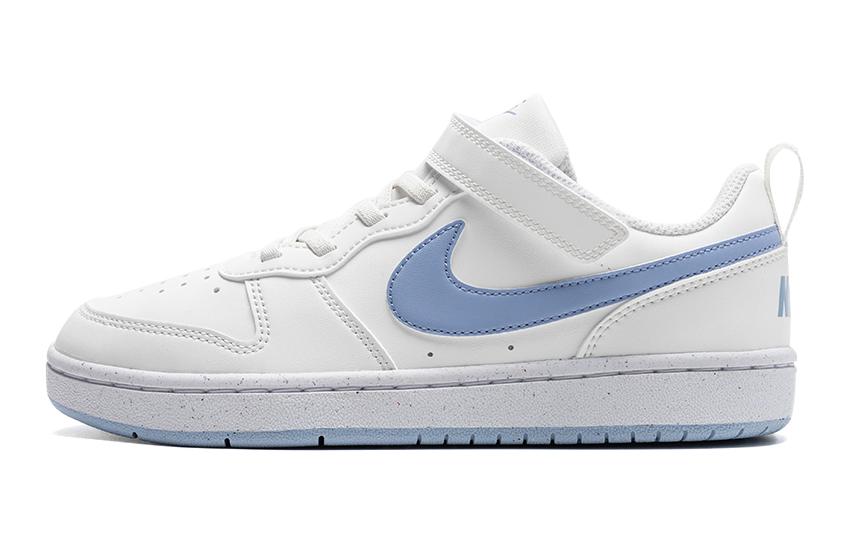 Детские кеды Nike Court Borough (бело-синие)