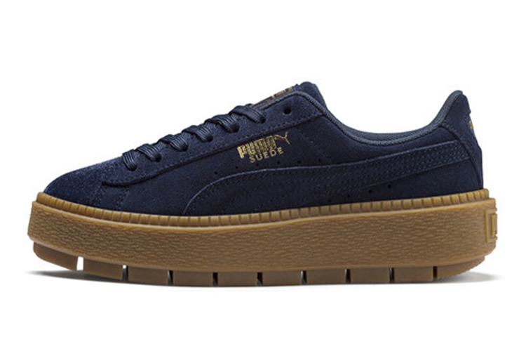 Кеды PUMA Platform Trace Velor (темно-синий)