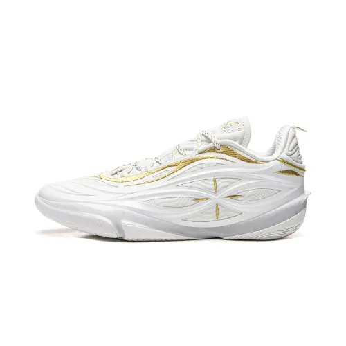 LiNing Wade 808 5Ultra v2 Liujin Super Technology Lightweight Flexible Stable Support Wrapped Anti-Twist Shock Absorbing Anti-Slip Wear-Resistant Breathable Rebound Grip Low-top Basketball Shoes Men's Standard White