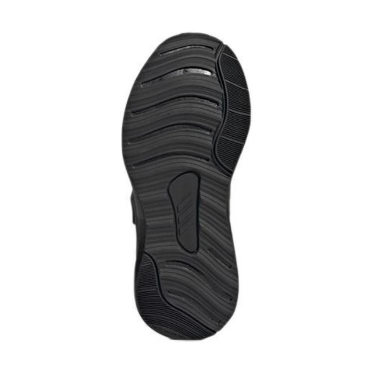 Детские кроссовки adidas Fortarun Elastic Lace Top Strap K (черные) — Чёрный — фото 7
