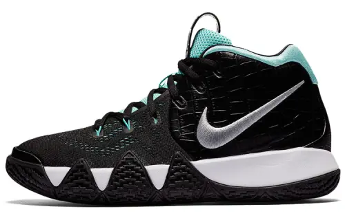 Nike Kyrie 4 non-slip, shock-absorbing and wear-resistant mid-top children's basketball shoes black for children and middle-aged children