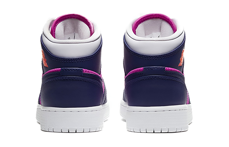 Кроссовки Jordan Air Jordan 1 Mid (розово-фиолетовые) — Розовыйфиолетовый — фото 6