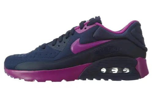 Nike Air Max 90 Ultra SE Cushioning Low top Sports Casual Shoes Black Purple Unisex