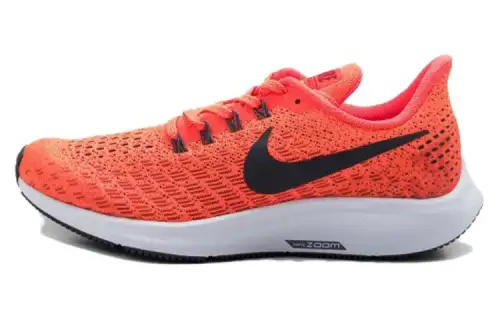 Nike Pegasus 35 comfortable and casual low-top running shoes orange red children's model