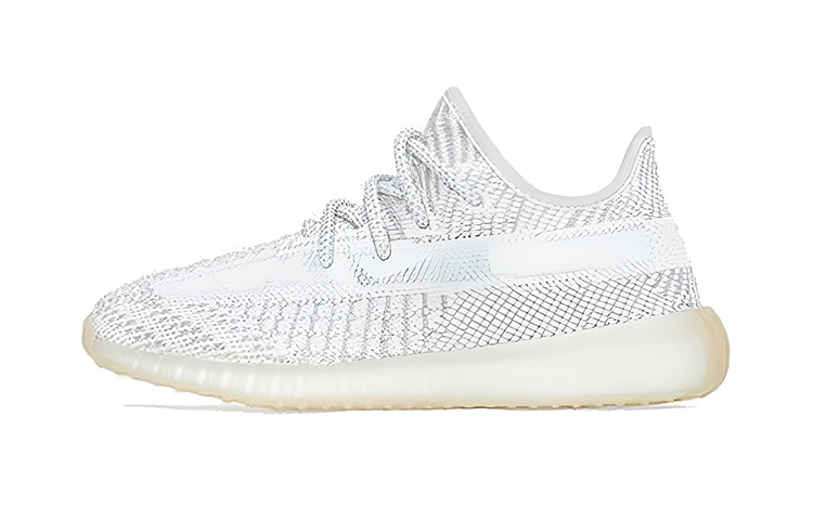 Adidas originals Yeezy Boost 350 V2 Angel \"Yeshaya\" Comfortable and lightweight, non-slip and wear-resistant, low-cut children's casual shoes, gray, children's style