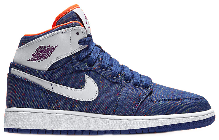 Кроссовки Jordan Air Jordan 1 Retro High GS (синие) — фото 4