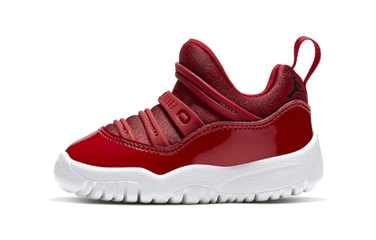 Детские кроссовки Jordan Air Jordan 11 Retro Little Flex (красно-белые)