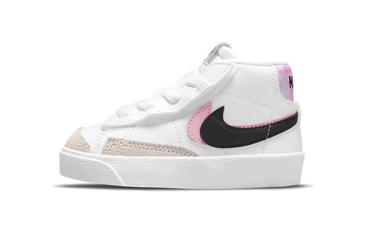 Детские кеды Nike Blazer 77 SE (бело-розовые)