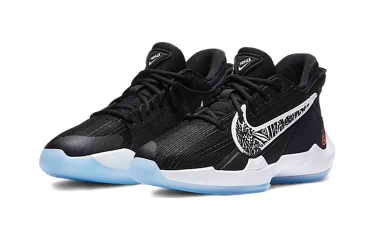 Кроссовки Nike Freak 2 (черно-белые) — Чёрныйбелый — фото 4