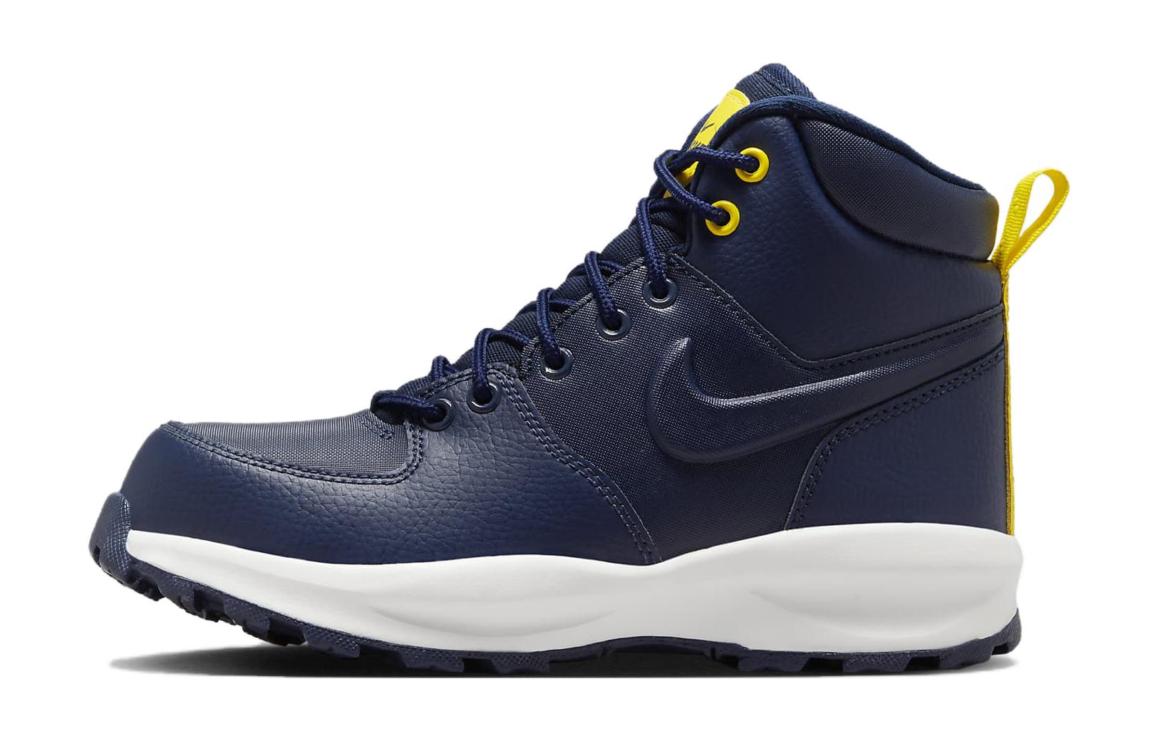 Nike Manoa Ltr Slip Resistant Cushioning Abrasion Resistant High top Outdoor Shoes Blue Unisex