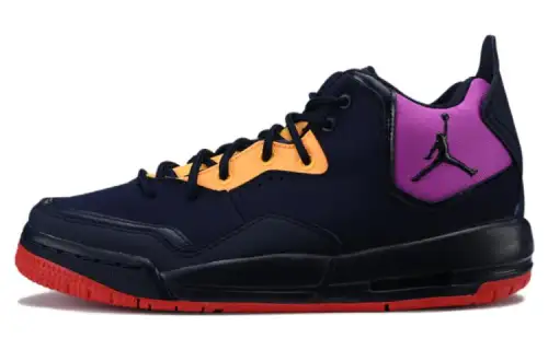 Jordan Courtside 23 Slip Resistant Cushioning Abrasion Resistant Mid top Casual Shoes Black Unisex