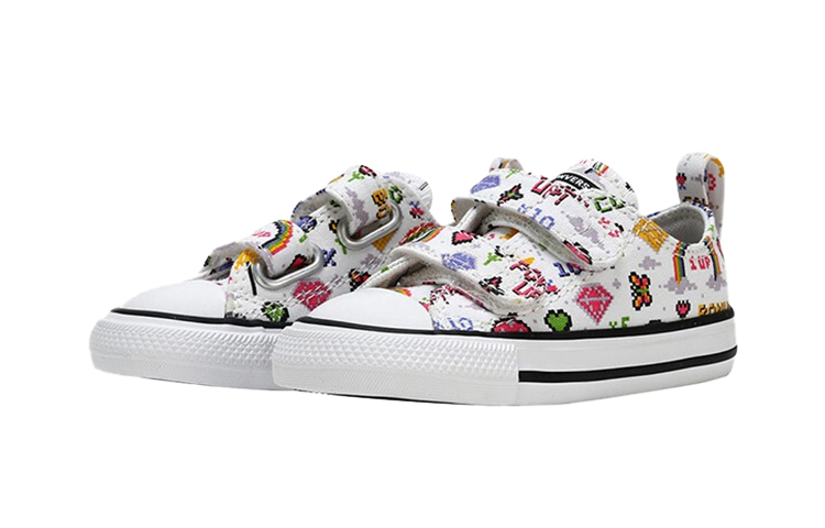 Кеды Converse All Star (белые с рисунком) — фото 3