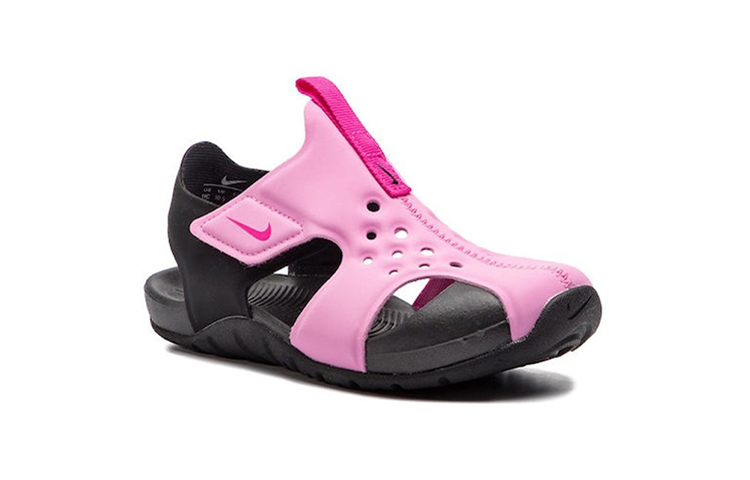Детские сандалии Nike Sunray Protect 2 (черно-розовые) — Чёрныйрозовый — фото 4