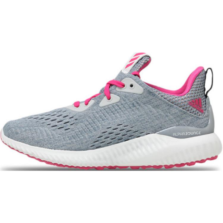 Детские кроссовки adidas AlphaBounce EM J (серый / розовый)