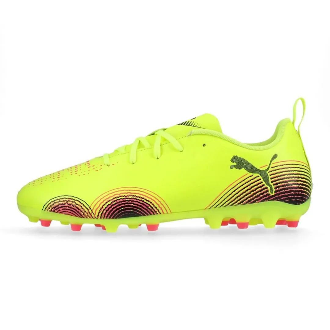 PUMA FUTURE 8 PU Polyurethane Anti kick Low top Kids' Soccer Shoes Yellow