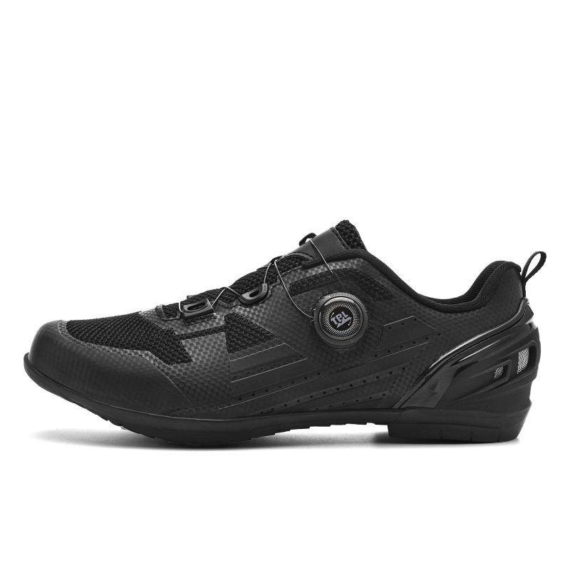 Variety of carton people baibianzhiheren lock shoes road bicycle mountain professional flat bottom lock hard sole cycling shoes men and women the same style