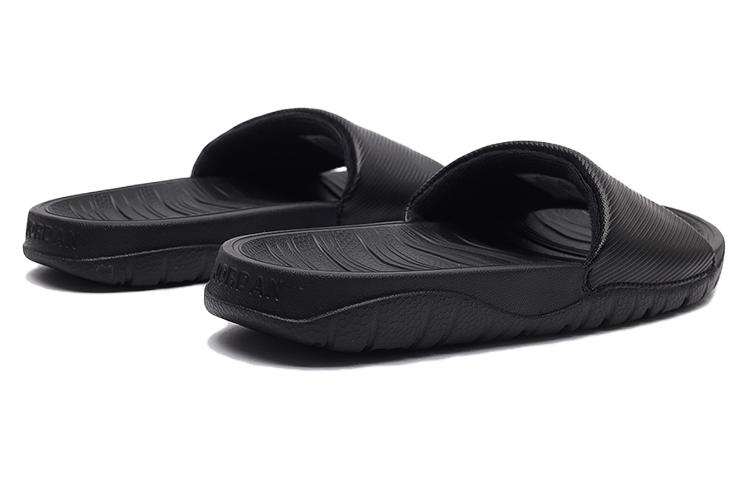 Шлепки Jordan Break GS (черно-белые) — Чёрныйбелый — фото 4