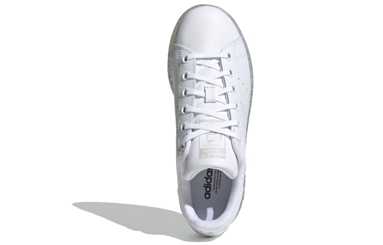 Детские кеды adidas originals STAN SMITH J (белые с серым) — фото 4