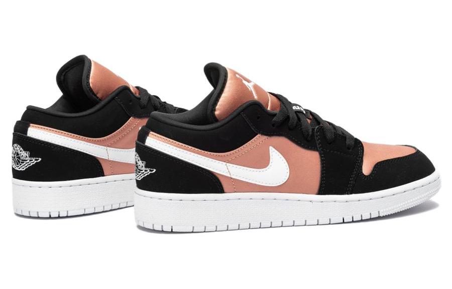 Кроссовки Jordan Air Jordan 1 LOW (черно-розовые) — фото 5