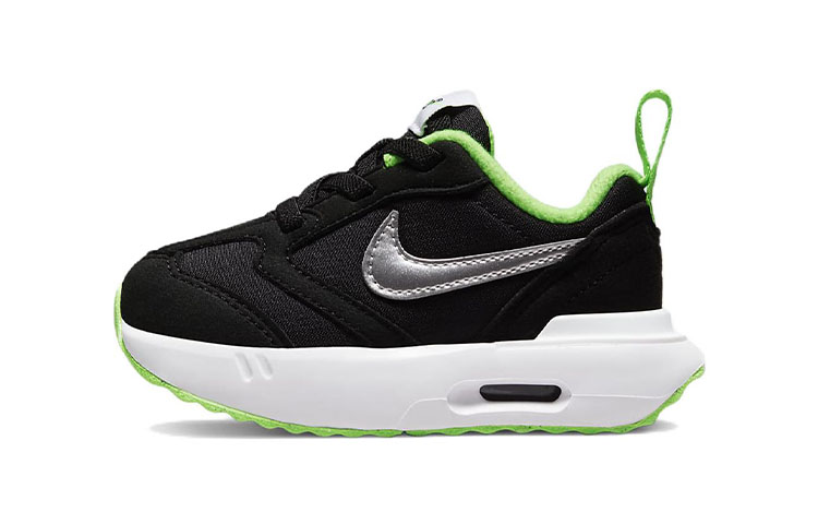 Детские кроссовки Nike Air Max Dawn (черно-серебряные)