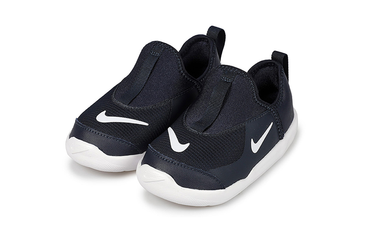Кроссовки Nike Lil' Swoosh (черно-белые) — фото 5