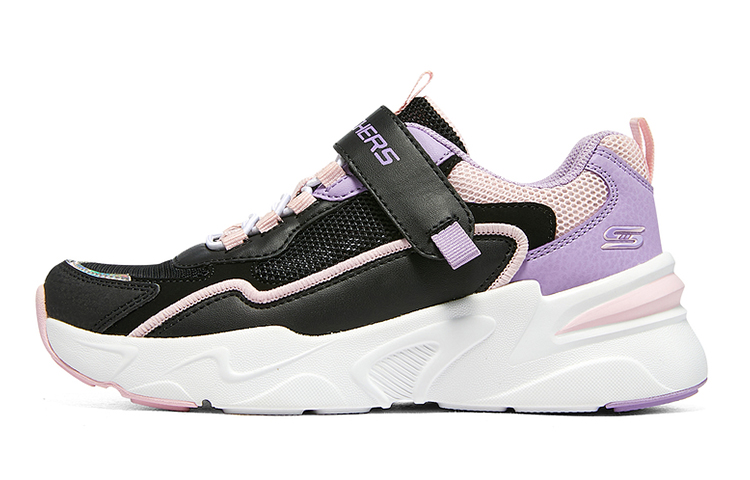 Детские кроссовки Skechers (черно-розовые)