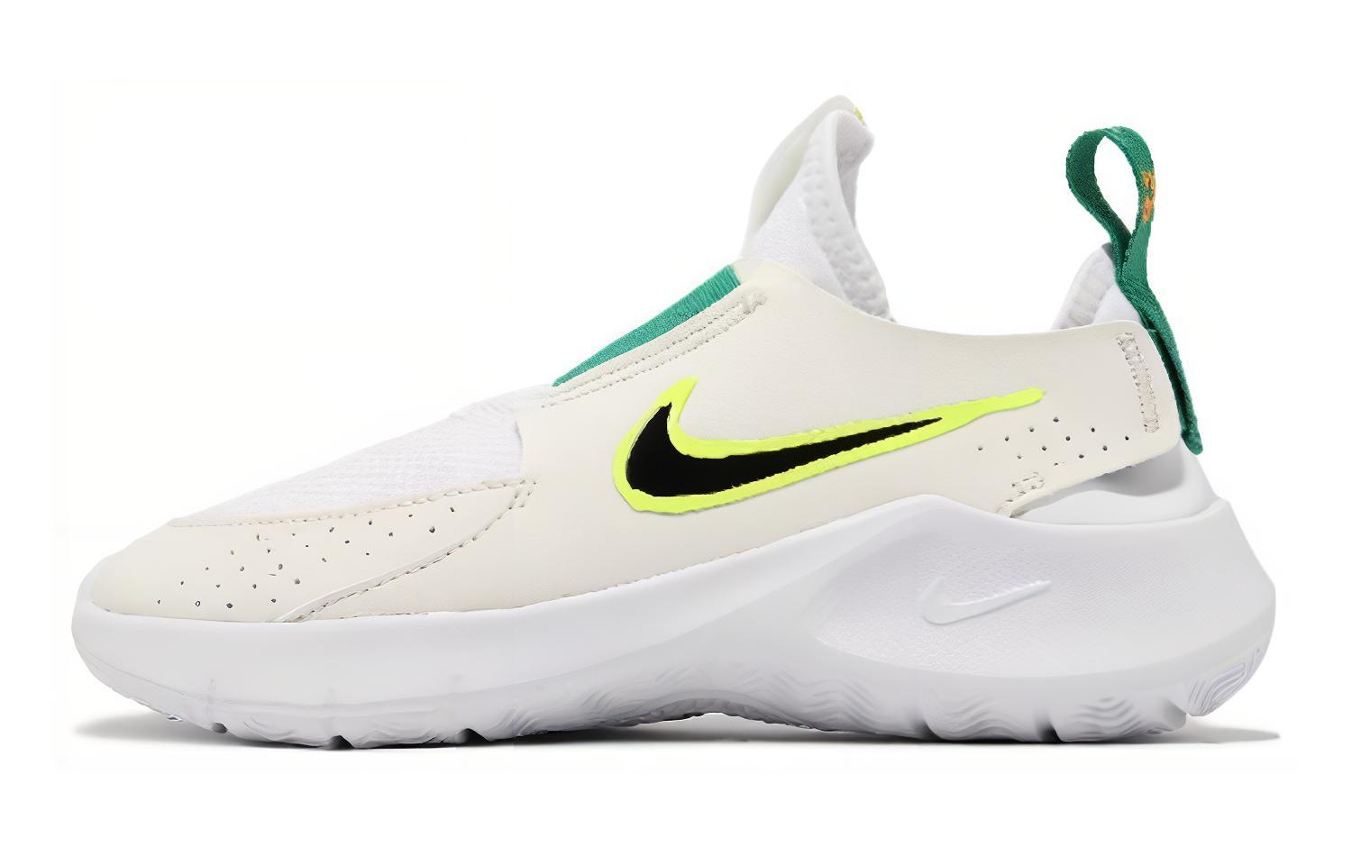 Nike Flex Runner 3 GS 'White Sport Green Fluorescent Yellow'