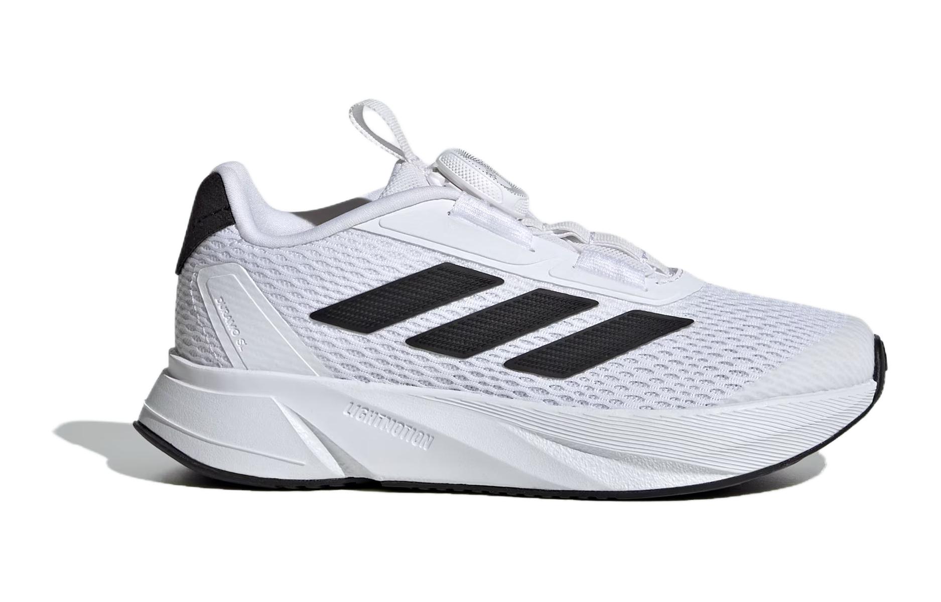 Детские кроссовки adidas Duramo Sl (бело-черные) — Белыйчёрный — фото 4