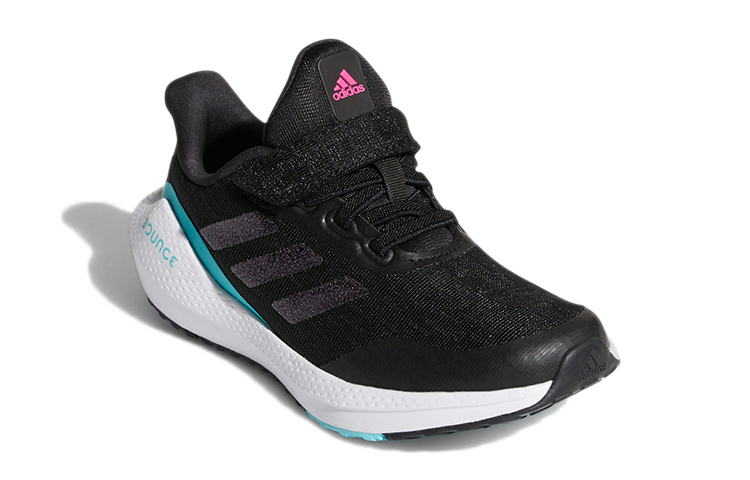 Детские кроссовки adidas EQ21 Run K (черно-синие) — Чёрный / синий — фото 4