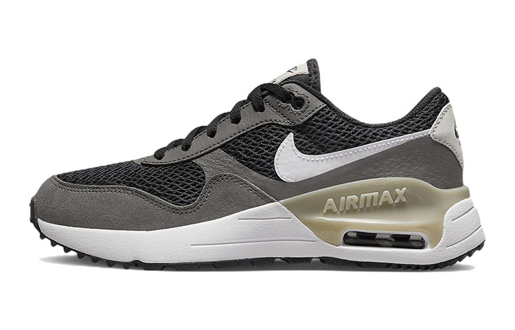 Nike Air Max SYSTM Cushioning Abrasion Resistant Low top Casual Shoes Gray White Unisex