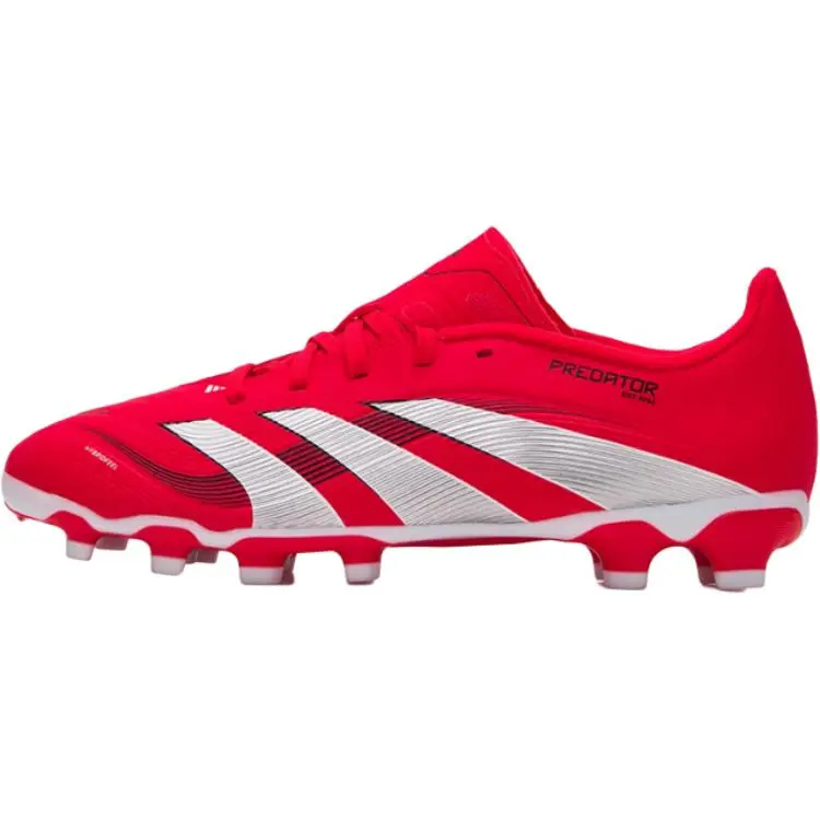 Adidas PREDATOR LEAGUE Slip Resistant And Breathable Low top Soccer Shoes Red Kids'