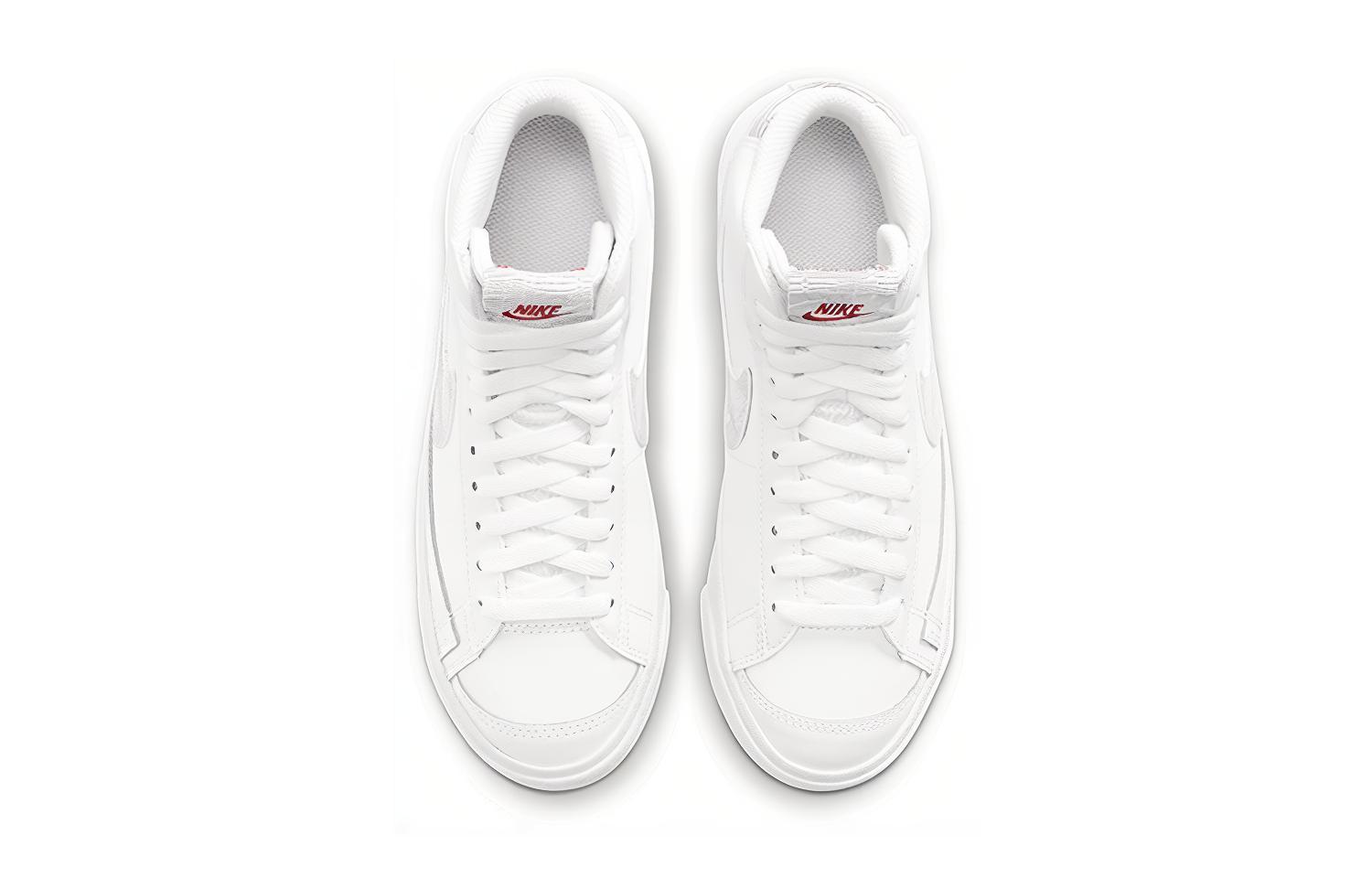 Кеды Nike Blazer 77 GS (бело-серебристые) — Белый / серебристый — фото 4