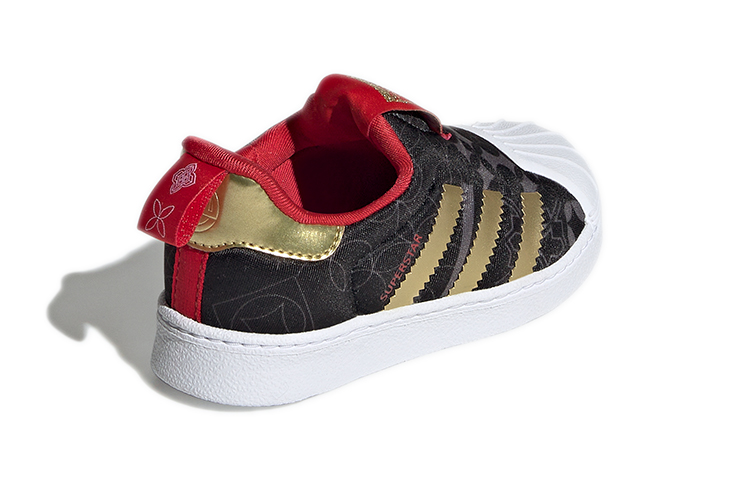 Детские кеды adidas originals Superstar 360 I (черно-золотые) — Чёрный / золотой — фото 6
