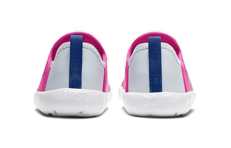 Кроссовки Nike Lil' Swoosh (серо-розовые) — фото 6