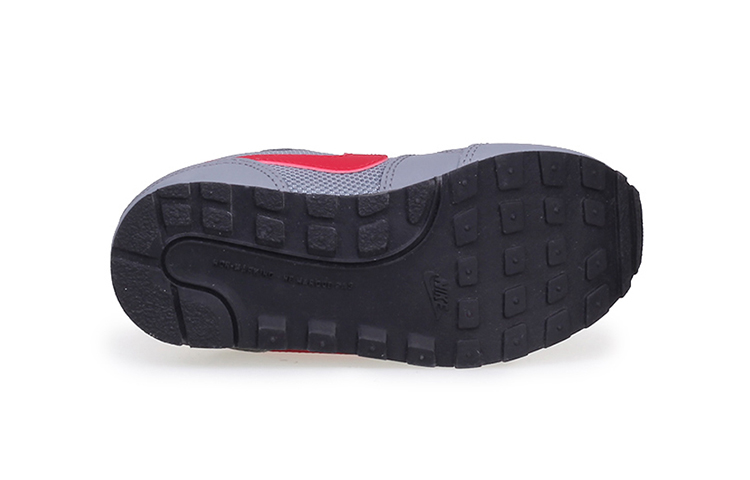 Детские кроссовки Nike MD Runner 2 (серо-красные) — Серый / красный — фото 7